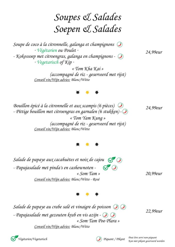 Soupes et salades